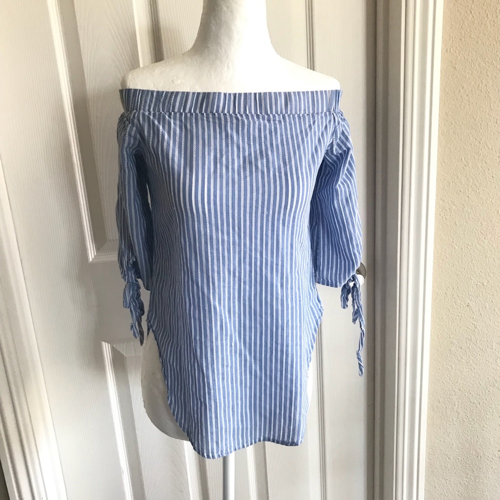 Mossimo Off The Shoulder Peasant Top Blouse XS